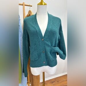 Abercrombie & Fitch Teal Cardigan Sweater